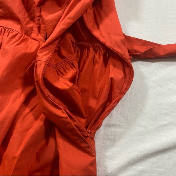 Who What Wear Dress Women Small Eyelet Short sleeve Tier Pleated Button Up belt - Picture 12 of 14